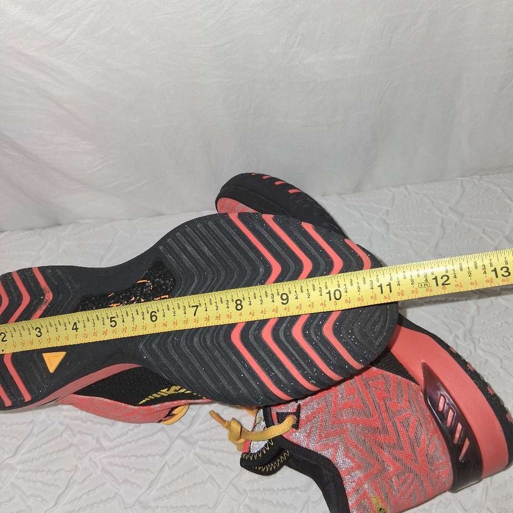 Nike Nxxt Genisus Orange Le Bron and Yellow Basketboll Shoes Mens Patterned Sz 7 - Picture 14 of 17